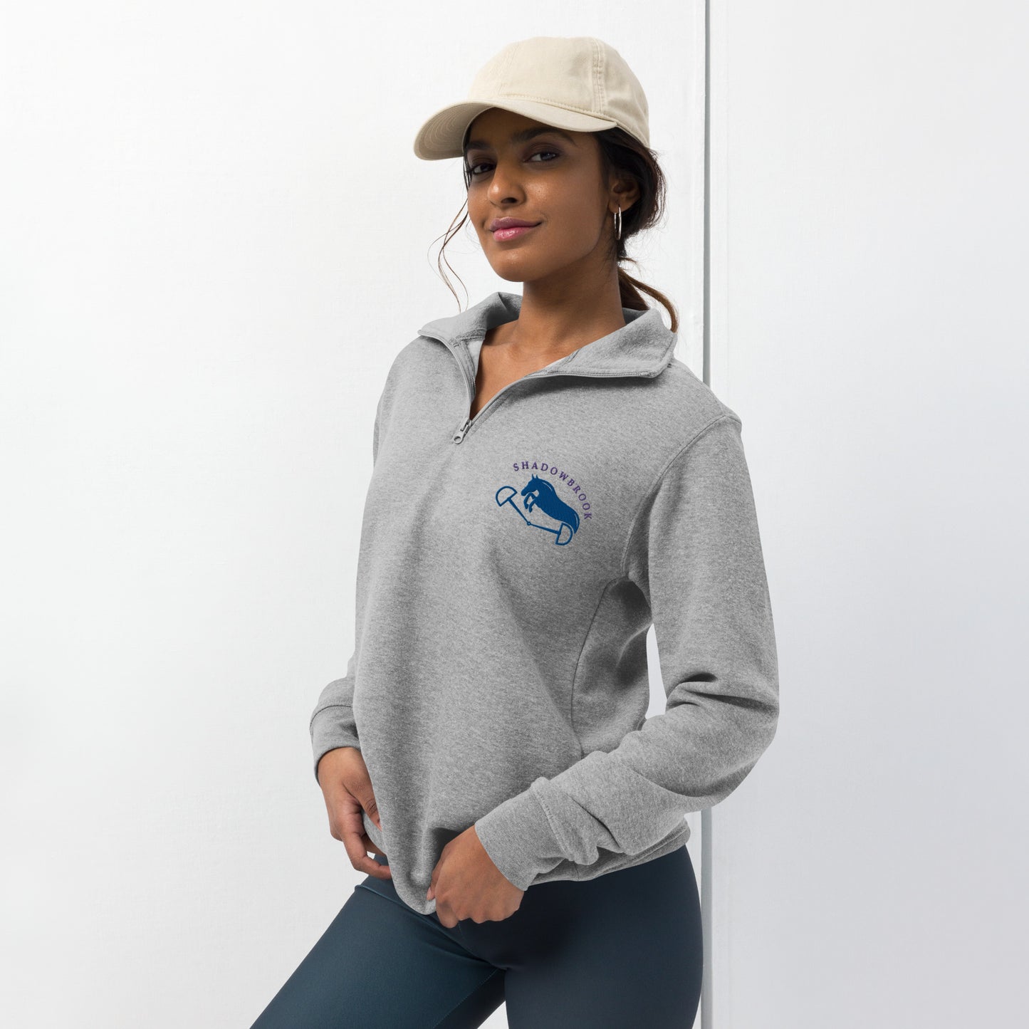 Shadowbrook Stables Light Grey Unisex fleece pullover