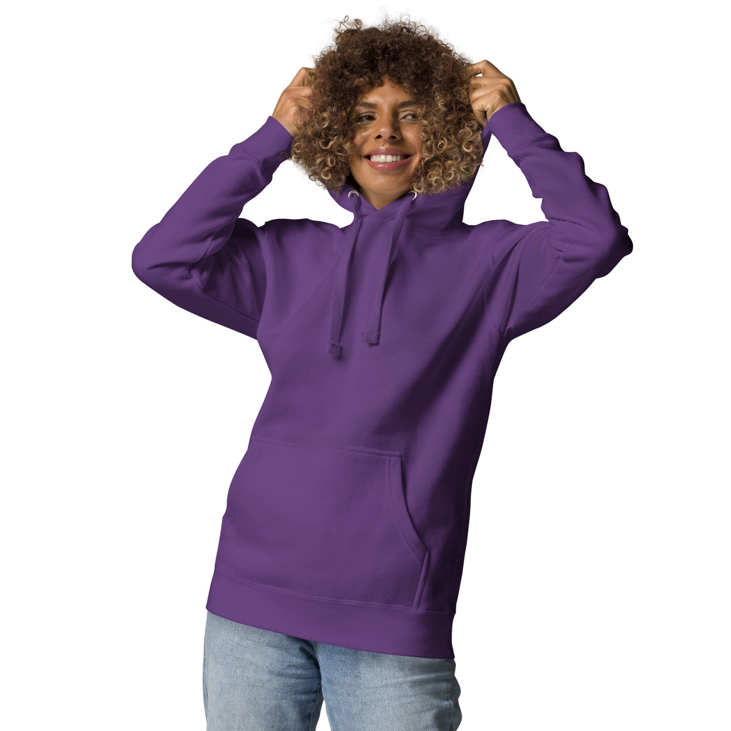 Shadowbrook Stables Purple Unisex Hoodie - Large Logo Back
