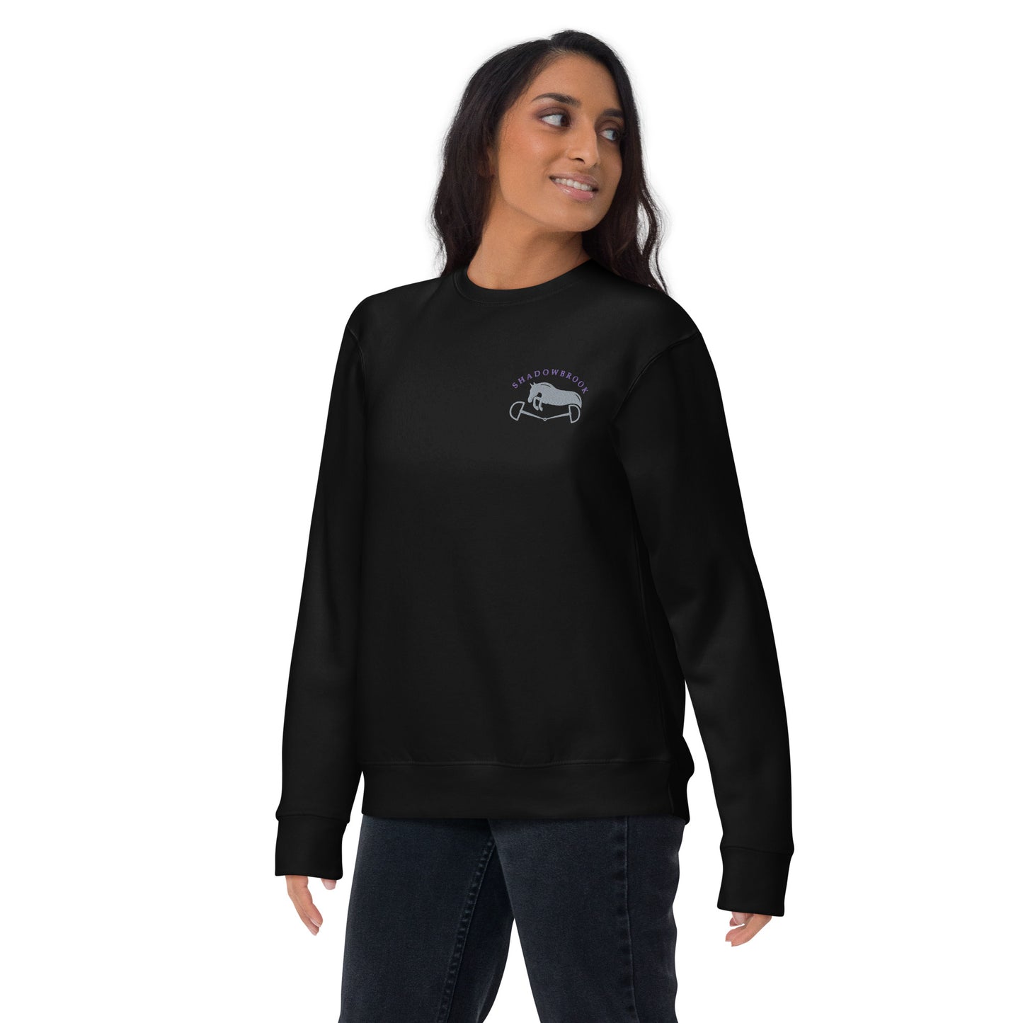 Shadowbrook Stables Black Unisex Crew Sweatshirt