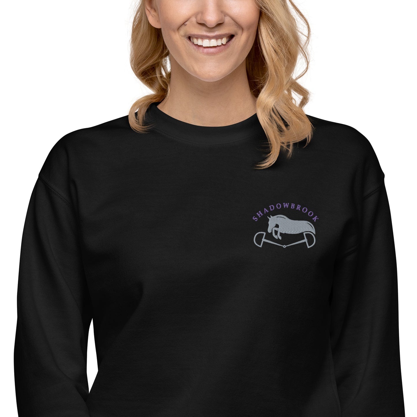 Shadowbrook Stables Black Unisex Crew Sweatshirt