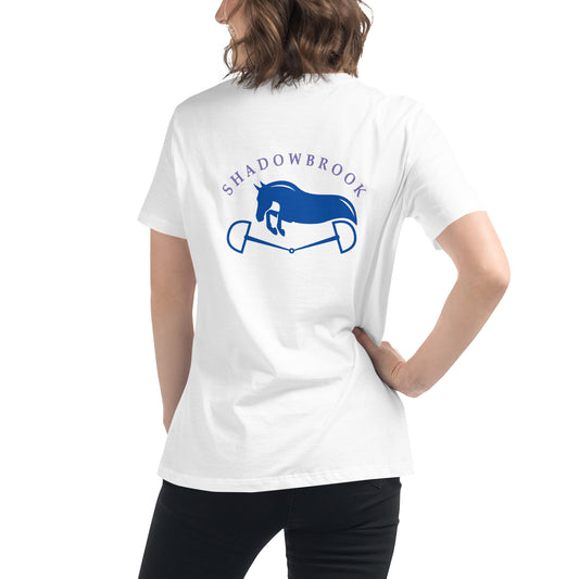 Shadowbrook Stables White T-Shirt - Large Logo Back